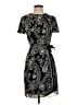 Talbots 100% Polyester Paisley Black Cocktail Dress Size 2 Petite - photo 1