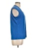 Kasper Blue Sleeveless Blouse Size L - photo 4
