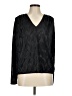 Express 100% Polyester Black Long Sleeve T-Shirt Size M - photo 1