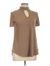 Gaze Brown Short Sleeve Turtleneck Size L - photo 1
