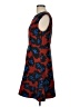 J.Crew 100% Polyester Print Blue Cocktail Dress Size 12 - photo 5