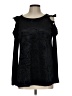 Ultra Flirt Black Long Sleeve Blouse Size L - photo 1