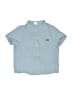 Shein 100% Cotton Blue Short Sleeve Button-Down Shirt Size 2 - 3 - photo 1