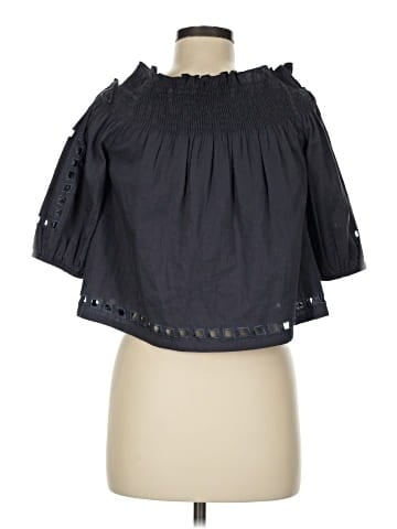 Chan Luu Short Sleeve Blouse (view 2)