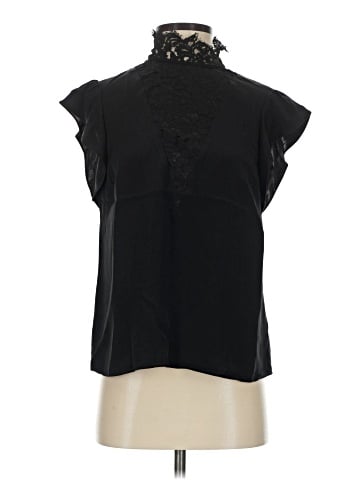 St. John Short Sleeve Silk Top (view 1)