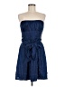 BCBGMAXAZRIA 100% Silk Blue Cocktail Dress Size 8 - photo 1