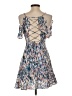 Olivaceous Print Blue Cocktail Dress Size S - photo 2
