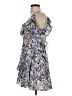 Olivaceous Print Blue Cocktail Dress Size S - photo 5