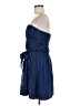 BCBGMAXAZRIA 100% Silk Blue Cocktail Dress Size 8 - photo 5