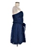 BCBGMAXAZRIA 100% Silk Blue Cocktail Dress Size 8 - photo 4