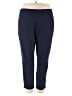 John Mark Solid Blue Active Pants Size 2X - photo 1