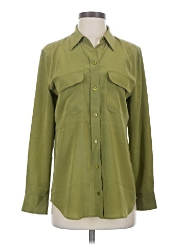Equipment Long Sleeve Button-Down Shirt (view 1)