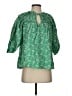 Topshop Green 3/4 Sleeve Blouse Size 4 - photo 1