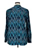 Style&Co 100% Polyester Chevron-herringbone Blue Long Sleeve Blouse Size XL - photo 2