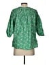 Topshop Green 3/4 Sleeve Blouse Size 4 - photo 2