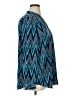Style&Co 100% Polyester Chevron-herringbone Blue Long Sleeve Blouse Size XL - photo 4