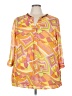 Evan Picone 100% Polyester Yellow 3/4 Sleeve Blouse Size 22 - photo 1