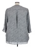 Chaus 100% Polyester Gray 3/4 Sleeve Blouse Size 3X - photo 2