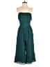 Greylin 100% Recycled Polyester Chevron-herringbone Teal Jumpsuit Size XS - photo 1