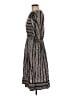 Neiman Marcus Chevron-herringbone Gray Casual Dress Size 8 - photo 5