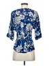 West Kei 100% Polyester Blue Short Sleeve Blouse Size S - photo 2