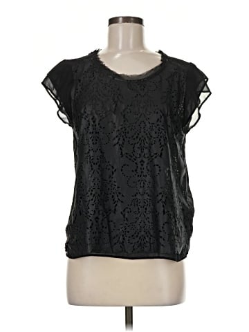Zara W&B Collection Short Sleeve Blouse (view 1)