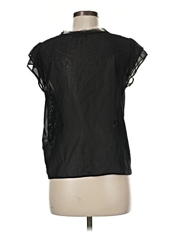 Zara W&B Collection Short Sleeve Blouse (view 2)