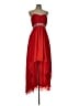 Unbranded 100% Polyester Red Cocktail Dress Size 10 - photo 1