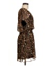 Express 100% Polyester Animal Print Brown Cocktail Dress Size M - photo 4