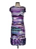 Studio M Graphic Purple Casual Dress Size 10 - photo 1