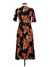 MNG Print Black Casual Dress Size 6 - photo 2