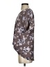 West Kei 100% Polyester Floral Gray Short Sleeve Blouse Size S - photo 5
