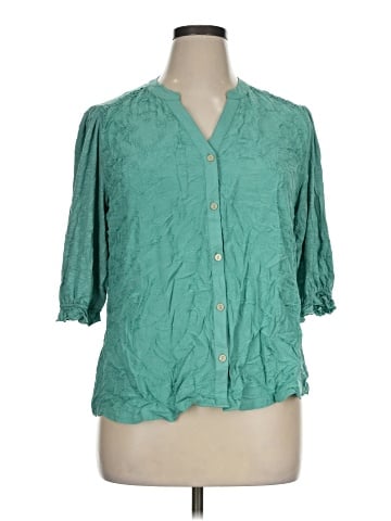 Democracy 3/4 Sleeve Blouse (view 1)