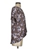 West Kei 100% Polyester Floral Gray Short Sleeve Blouse Size S - photo 4