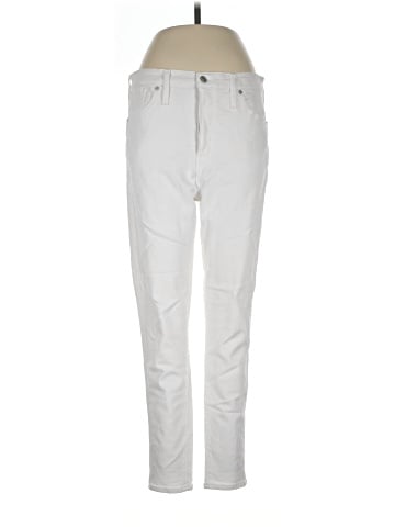 Madewell 10" High-Rise Skinny Jeans in Pure White (view 1)