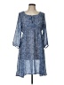 Roper 100% Polyester Blue Casual Dress Size L - photo 1