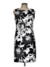 Connected Apparel Graphic Silver Cocktail Dress Size 10 (petite) - photo 1