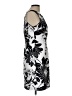 Connected Apparel Graphic Silver Cocktail Dress Size 10 (petite) - photo 4