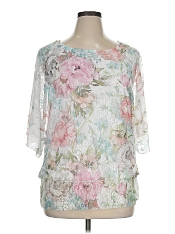 Brittany Black 3/4 Sleeve Blouse (view 1)
