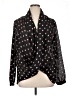 Bisou Bisou 100% Polyester Polka Dots Black 3/4 Sleeve Blouse Size XL - photo 1
