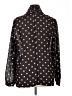 Bisou Bisou 100% Polyester Polka Dots Black 3/4 Sleeve Blouse Size XL - photo 2