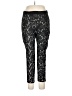Black Label by Chico's Print Black Active Pants Size L - photo 1