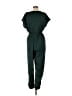 Greathe 100% Polyester Solid Green Jumpsuit Size 6 - photo 2