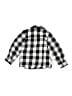 Unbranded 100% Cotton Checkered-gingham Black Long Sleeve Button-Down Shirt Size 100 cm / US 3-4 - photo 2