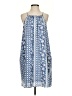 Gap 100% Polyester Print Blue Casual Dress Size S - photo 1