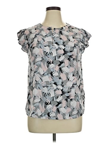 Calvin Klein Short Sleeve Blouse (view 1)