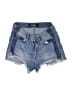 Express Blue Denim Shorts Size 4 - photo 1
