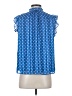 Maison d' Amelie 100% Polyester Blue Sleeveless Blouse Size S - photo 2