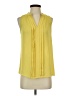 41Hawthorn 100% Polyester Yellow Sleeveless Blouse Size XS - photo 1