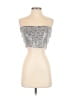 Chan Luu 100% Viscose Silver Sleeveless Top Size S - photo 1